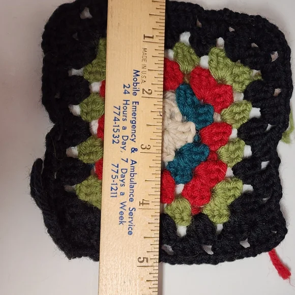 Vintage Crocheted Granny Squares 1-8" Individual Squares Colorful Lot Over 170 - Picture 14 of 16